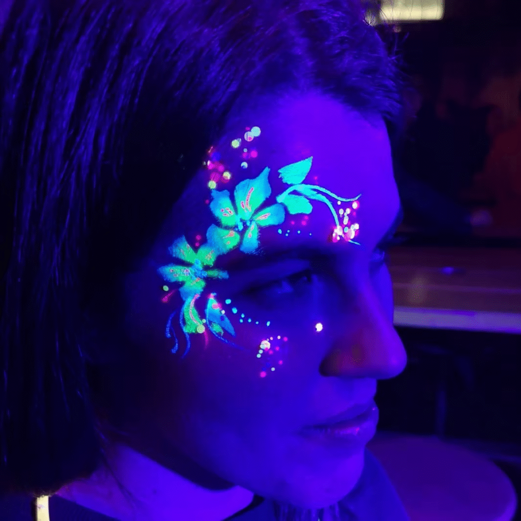 Glow in the Dark 2 glow in the dark face painting